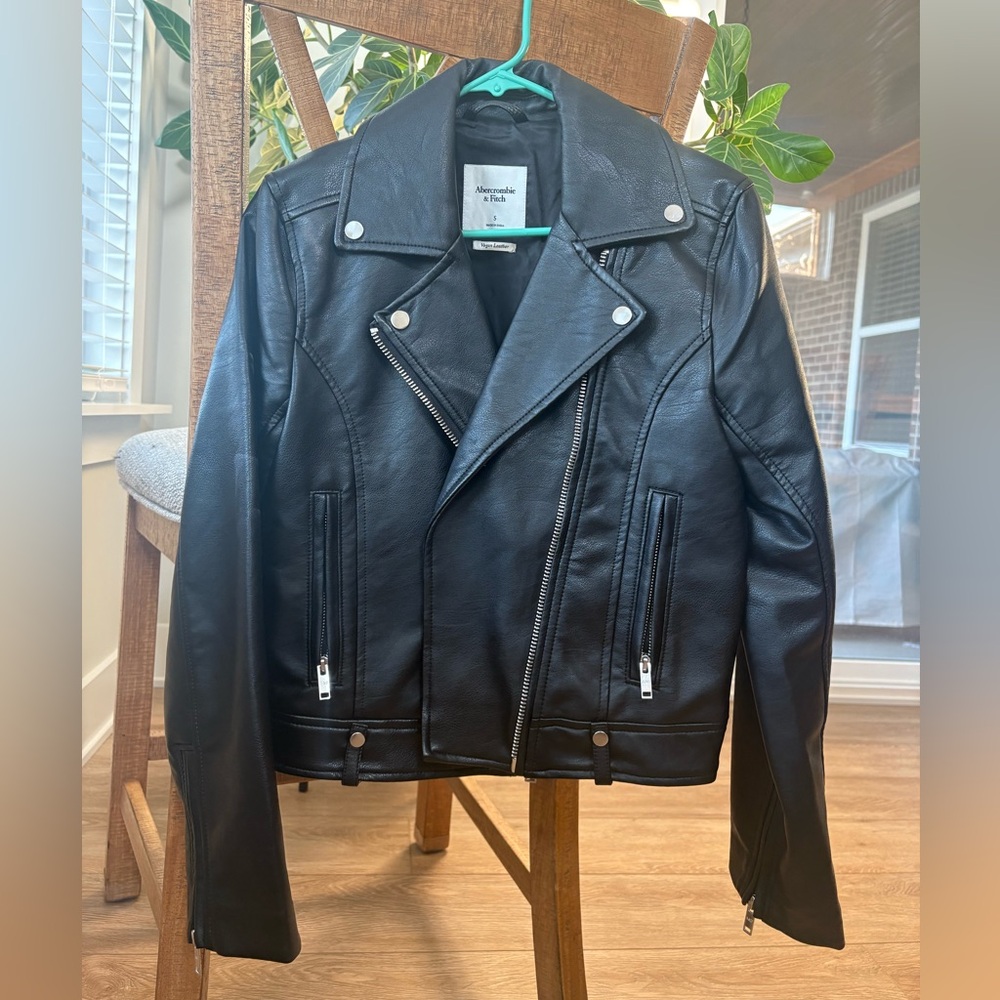 Abercrombie leather jacket